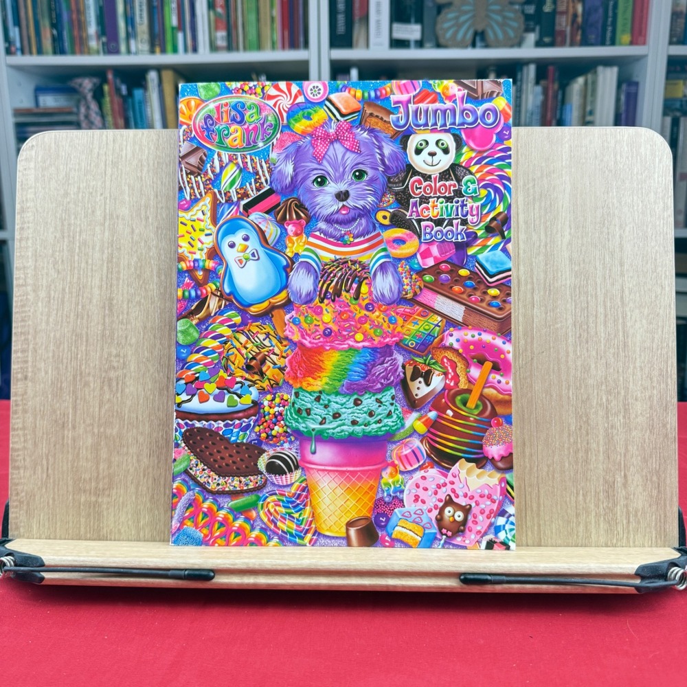 Lisa Frank Jumbo Color & Activity Book Rainbow Puppy Ice Cream Bendon 2015